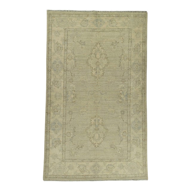 Oushak Rug 3'1" x 5'1" #21338 For Sale