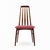 Niels Koefoed Eva Mid Century Danish Rosewood Dining Chair This chair measures: 18.5 wide x 20 deep x 37.75 inches high,...