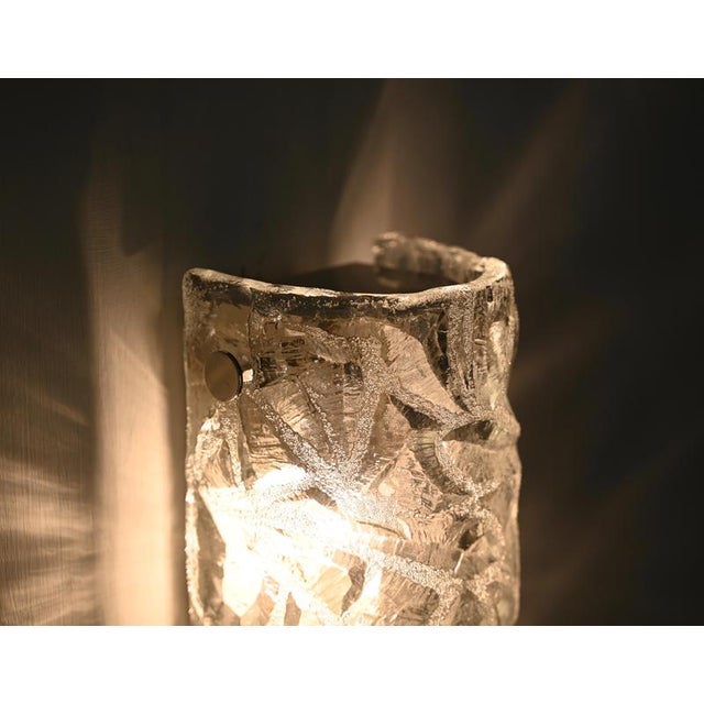 Large Sconces in Murano Ice-Glass from Kaiser Leuchten, 1960s, Set of 2 For Sale - Image 12 of 17