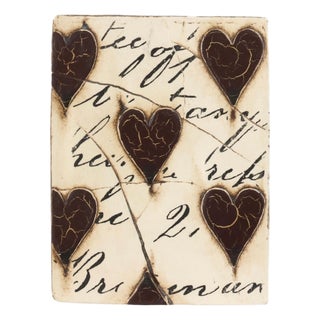 Sid Dickens Memory Block "Hearts & Script" For Sale