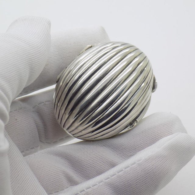 Vintage Italian Handmade Silver Box, 1980s For Sale - Image 3 of 14