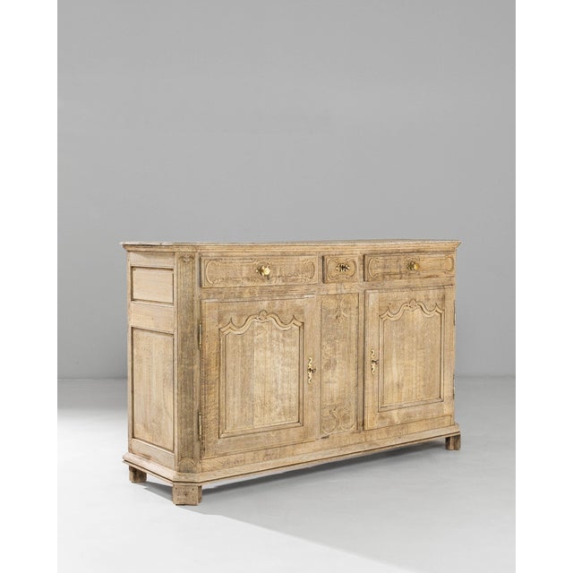 Brown 19th Century French Louis XV Oak Buffet For Sale - Image 8 of 18