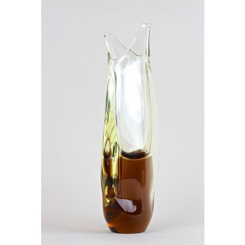 Brown 20th Century Murano Glass Vase, Italy, 1960s For Sale - Image 8 of 18