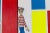 Ernest Carneado Ferreri, Wally en un cuadro estilo Mondrian, 2000s, Acrylic Painting, in Flawless conditions. Designed...