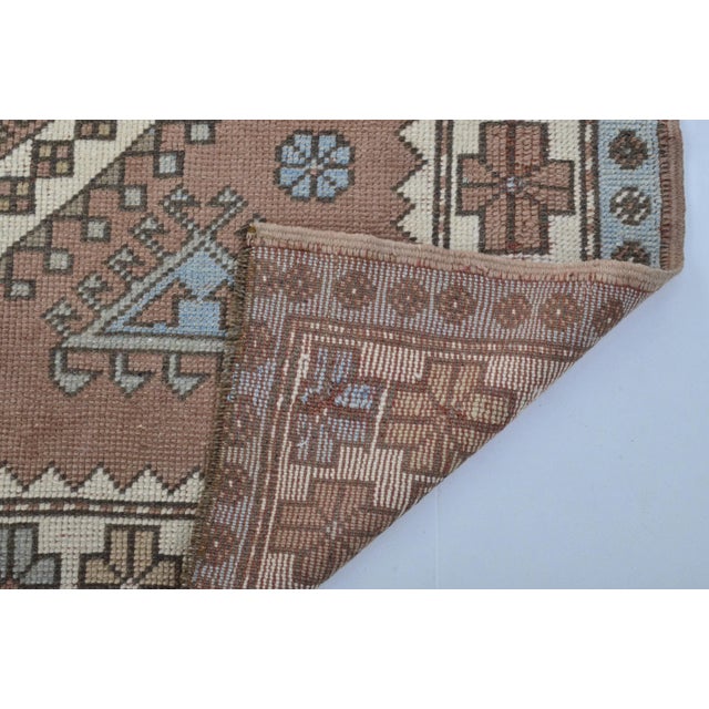 1960s Handmade Muted Anatolian Oushak Rug For Sale - Image 10 of 11