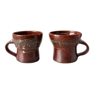 Vintage Studio Pottery Mugs Pair