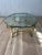 Labarge Mid Century Italian Round Hexagon Coffee Table With Brass Base, 1970s For Sale - Image 4 of 8