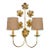 Florentine Antique Gold Leaf Vine Wall Light For Sale