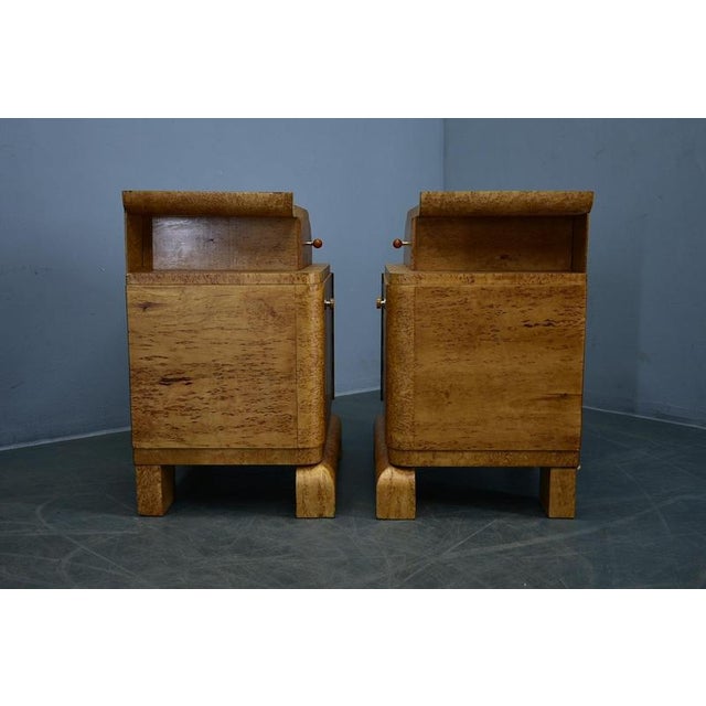 Art Deco Bedside Tables, Czechoslovakia, 1937, Set of 2 For Sale - Image 10 of 18