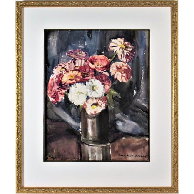 Sara Ethel Kolb Danner, Flowers in a Vase, Circa 1950 For Sale In San Francisco - Image 6 of 6