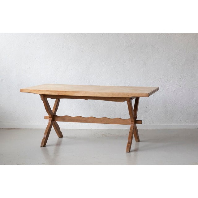 Sculptural Oak Table by Henning Kjærnulf, 1960s For Sale - Image 15 of 15