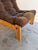 Wood Brutalist Solid Wood Lounge Chair With Corduroy Upholstery 1970s For Sale - Image 7 of 10