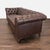 2010s Highland House 3-Seat Brown Leather Chesterfield Sofa For Sale - Image 5 of 12