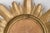 Plastic Small Vintage Italian Faux Bois Gilded Sunburst Mirror For Sale - Image 7 of 7