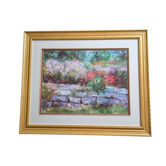 Green "Scintillating" by Henrietta Banfi Milan Framed Impressionist Print For Sale - Image 8 of 15