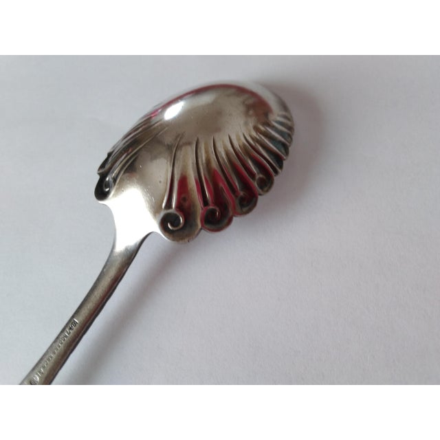 Metal Victorian Assyrian Head Silverplate Sugar Spoon - Rogers Bros. For Sale - Image 7 of 9