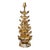 Late 20th Century Hollywood Regency Tiered Feldman Style Lotus Flower Sculptural Metal Table Lamp For Sale
