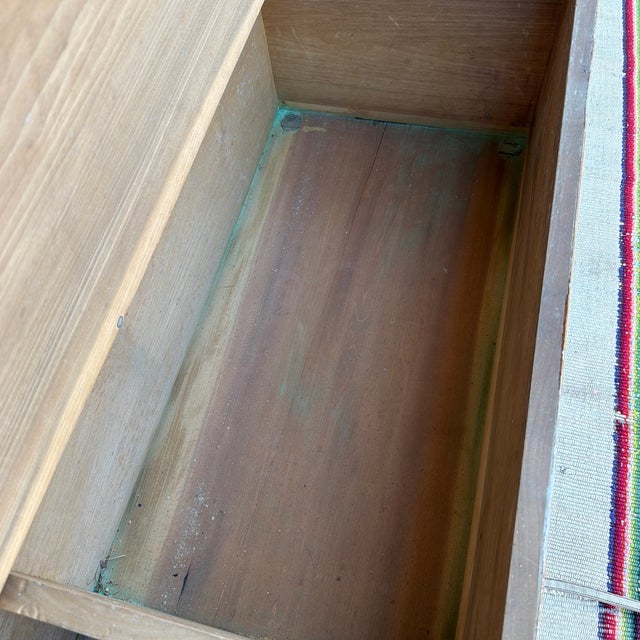 Yellow A Very Nice Antique Pennsylvania Paint Decorated Woodbox, 19th Century For Sale - Image 8 of 12