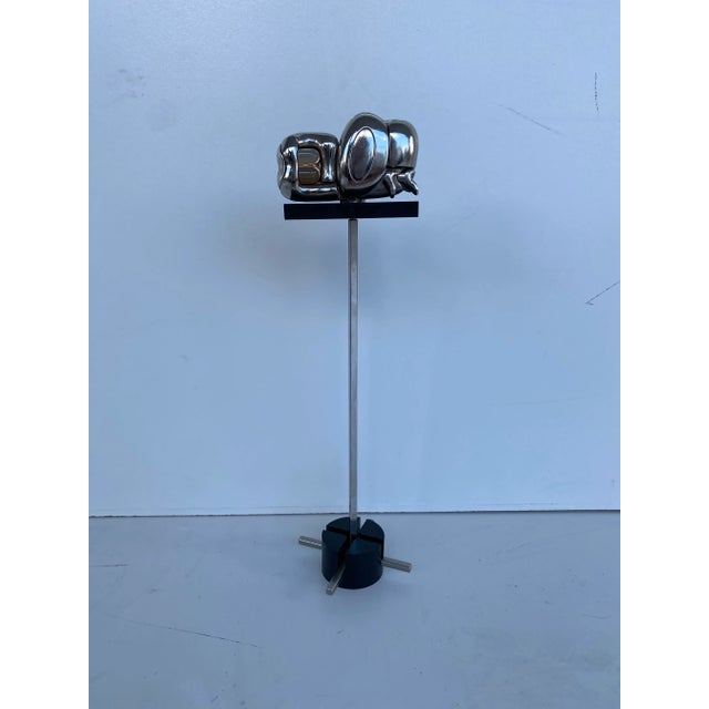 Metal Miguel Berrocal La Mini Zoraida Sculpture Puzzle Vintage 1968 Stand & Booklet For Sale - Image 7 of 10