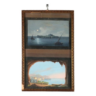 Unknown, Neapolitan School, Capri and Amalfi, Gouache on Paper For Sale