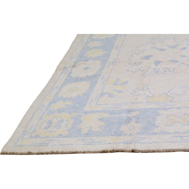 2000 - 2009 Turkish Wool Oushak Rug,8'1"X10'7" For Sale - Image 5 of 6