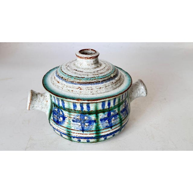 Small French Ceramic Lidded Box, 1960s For Sale - Image 3 of 12
