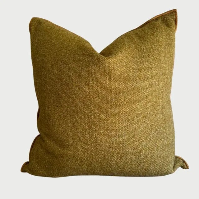 Not Yet Made - Made To Order Bouclette French Wool Accent Pillow With Down Feather Insert For Sale - Image 5 of 5