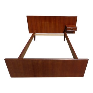 Vintage Teak Bed, 1960s For Sale