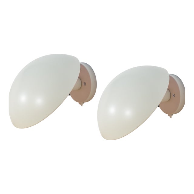 Mid-Century PH Hat Wall Lamps by Poul Henningsen for Louis Poulsen, Denmark, 1961, Set of 2 For Sale