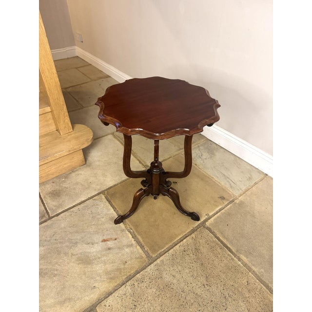 1900 - 1909 Antique Edwardian Mahogany Occasional Table, 1900 For Sale - Image 5 of 7