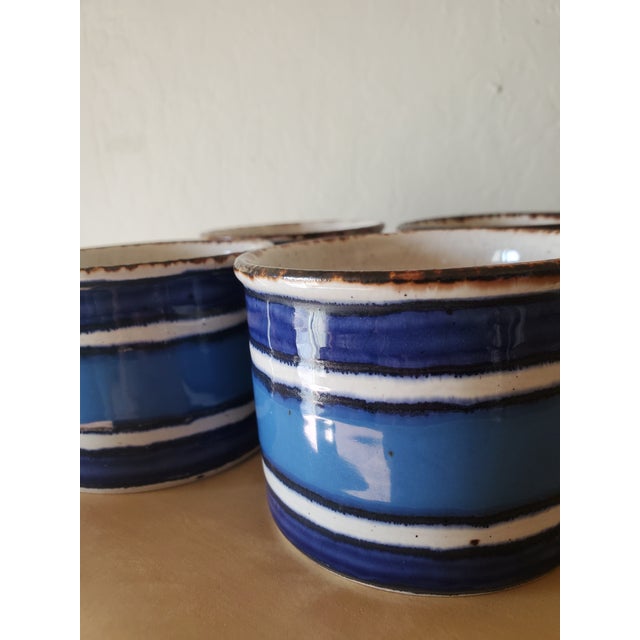 English Vintage Midwinter Staffordshire Moon Stonehenge Mug Set - Set of 4 For Sale - Image 3 of 5