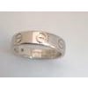 Authentic Classic Cartier "Love Ring" One Diamond Ring 18 Kt White Gold, 46 For Sale - Image 16 of 18