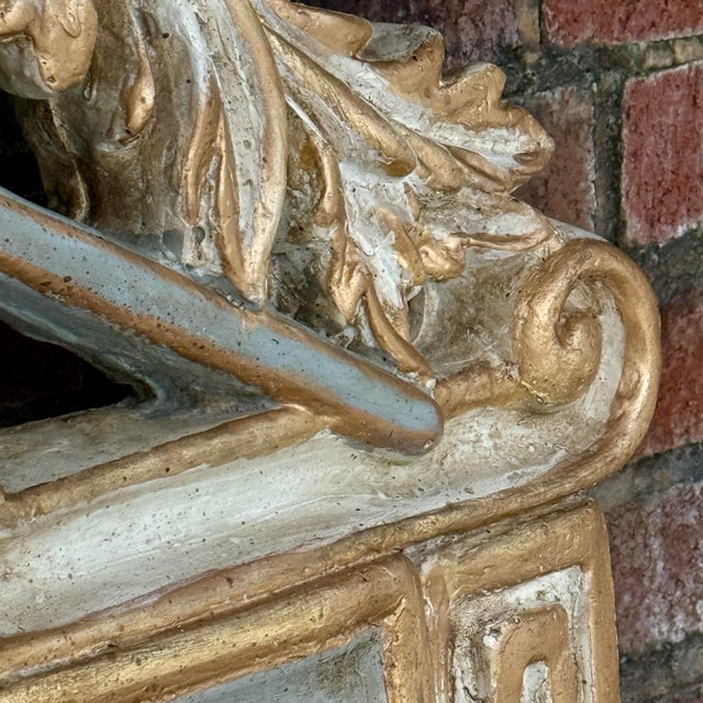 Glass Late 20th Century Louis XVI Wall Mirror Newly Painted in Swedish Gustavian Style For Sale - Image 7 of 16