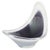 1950s Coquille Bowl in Black and White Art Glass by Paul Kedelv for Flygfors, 1950s For Sale - Image 5 of 5
