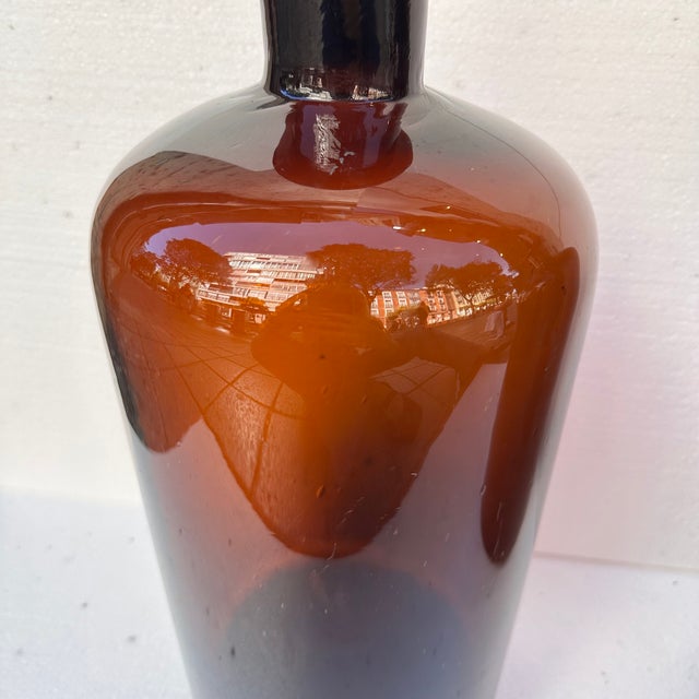 Apothecary Jars in Amber Glass, Spain, 1940s, Set of 2 For Sale - Image 18 of 18