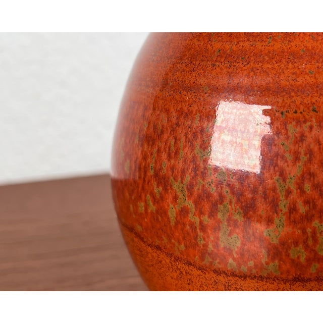 Vintage German Studio Pottery Vase by Pino Horst Pint for Satemin Keramik For Sale - Image 6 of 13