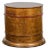 Burmese Vintage Negora Lacquer Circular Storage Bin with Vertical Stripes For Sale