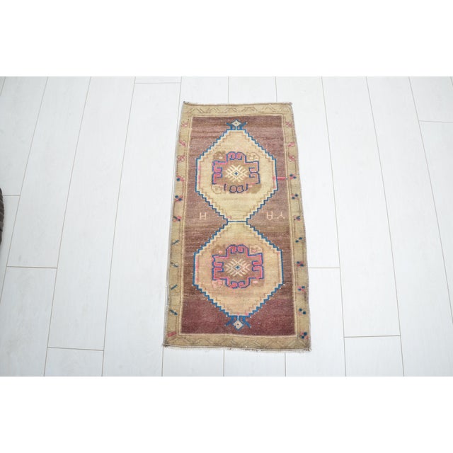 Handmade wool carpet in Turkish Anatolia , Vintage Oushak Rug,Turkish Vintage Anatolian Rug, Handmade wool Rug . One Of...