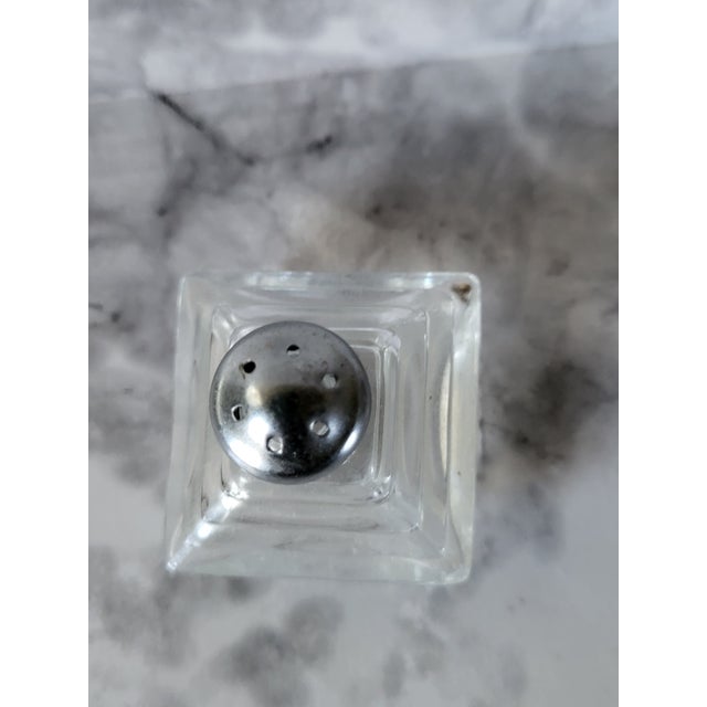 American 1960s Art Deco Glass Single Salt Shaker For Sale - Image 3 of 8