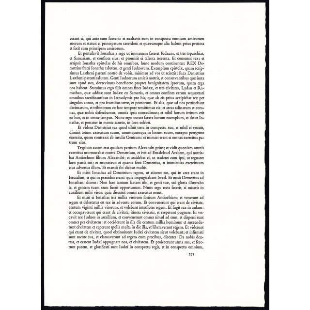 1968 Salvador Dalí Biblia Sacra Lithograph "Statimque Tobias Visum Recepit" (Immediately Tobias Recovered His Sight) For Sale In New York - Image 6 of 11