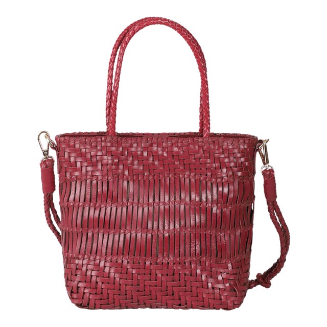 Kaya Wine Small Tote Crossbody For Sale