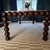 Jonathan Charles Mahogany Orb Dining Table For Sale - Image 10 of 11