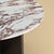 Contemporary Round Dining Table in White Arabescato Vagli Marble and Smoked Oak by Lebanto For Sale - Image 3 of 4
