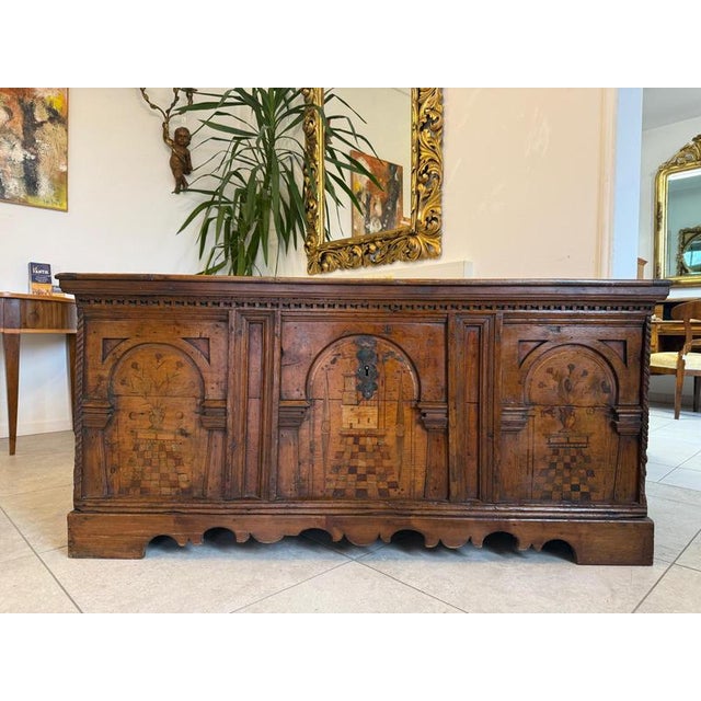 Farmhouse Chest in Natural Wood, 1920s For Sale - Image 17 of 17