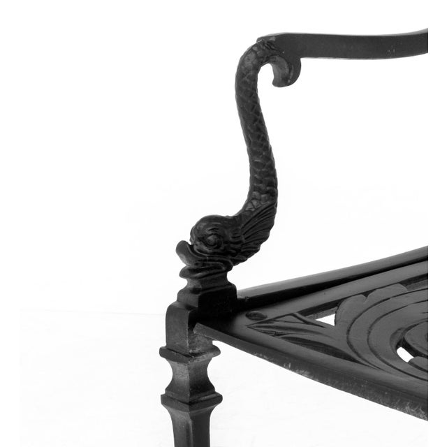 Florentine Craftsmen Cast Aluminum Armchairs, Pair For Sale - Image 10 of 10