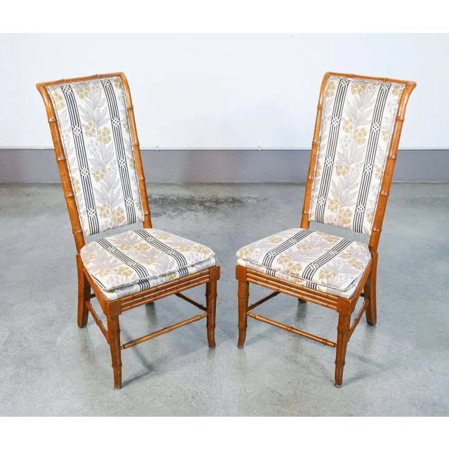 1960s Hollywood Regency Beech Chairs, Set of 6 For Sale - Image 5 of 11