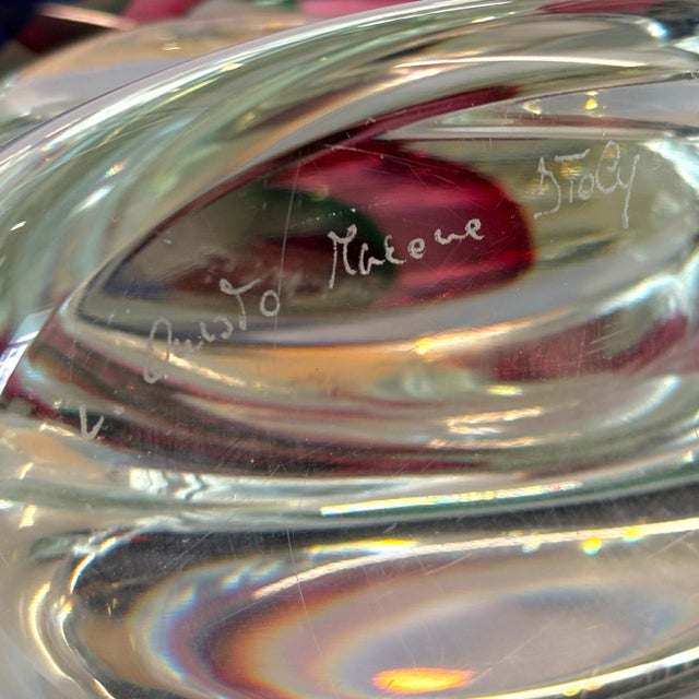 Luigi Onesto Itallian Art Glass Fish Sculpture For Sale - Image 4 of 9