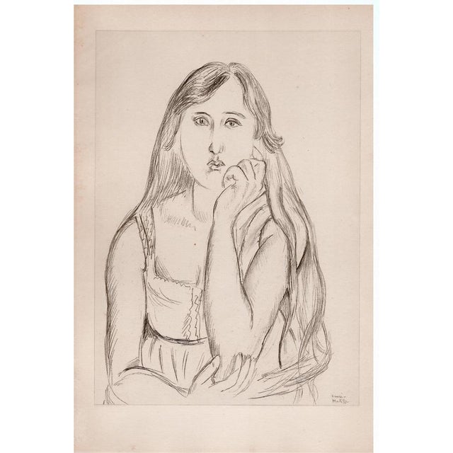 Matisse, Girl, Original Lithograph, 1920 For Sale - Image 11 of 11