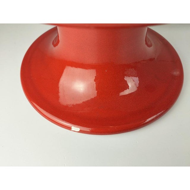 Large Space Age Candleholder or Lantern in Glass and Ceramic, 1970s For Sale - Image 12 of 14