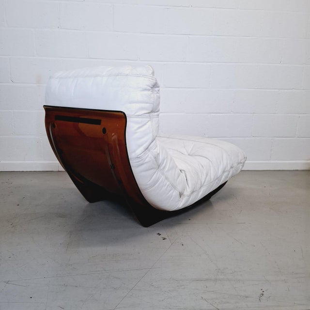 Brown Marsala Chair with Ottoman by Michel Ducaroy for Ligne Roset, 1970s For Sale - Image 8 of 11